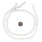 The Bead Chest Natural 6mm Wooden Beads in White for Jewelry Making – Round Loose Wood Spacer Beads I Approximately 75 Beads